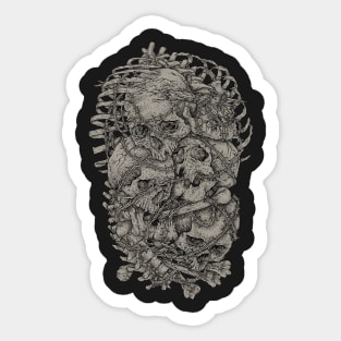 Bone head Sticker